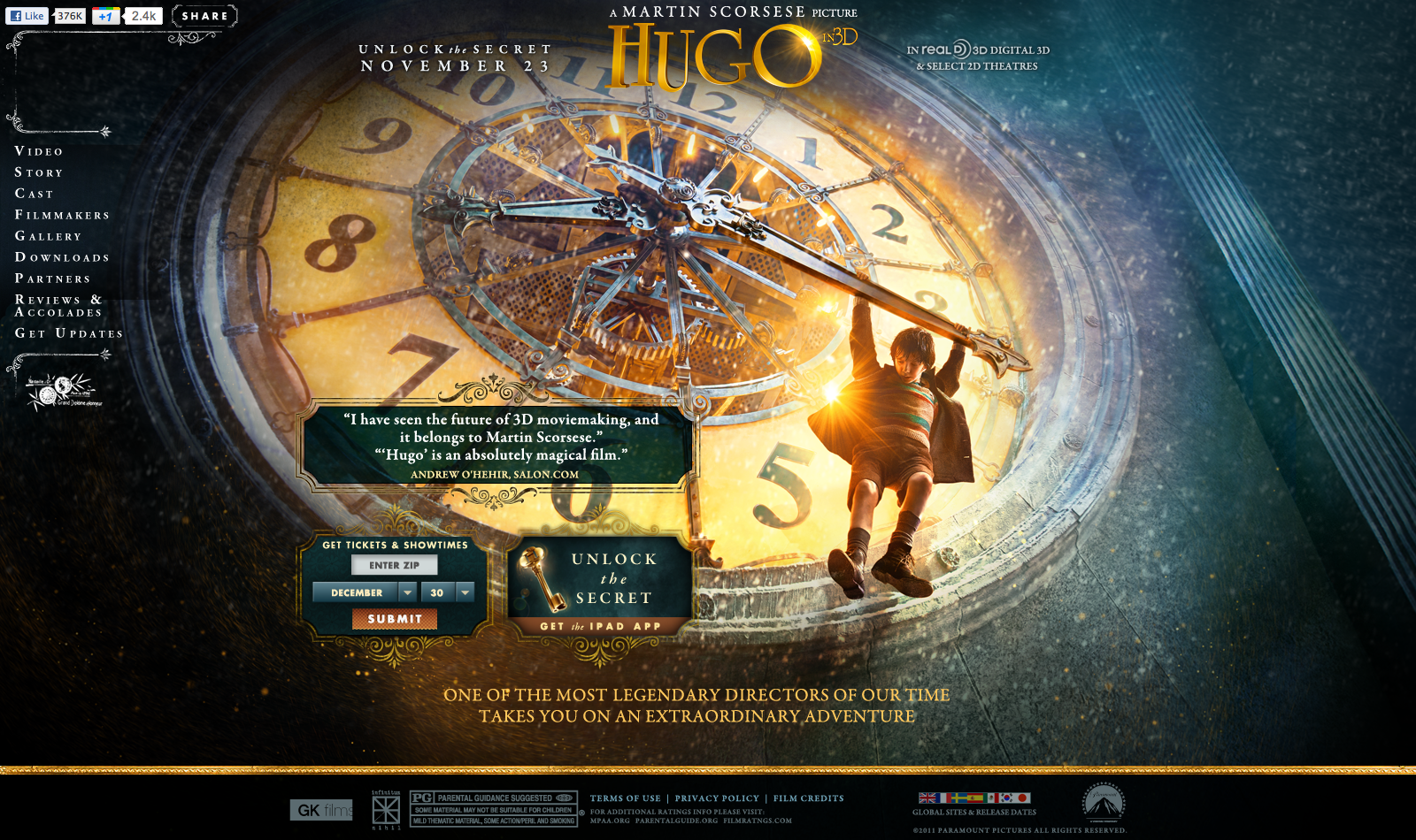 Hugo for Paramount Pictures